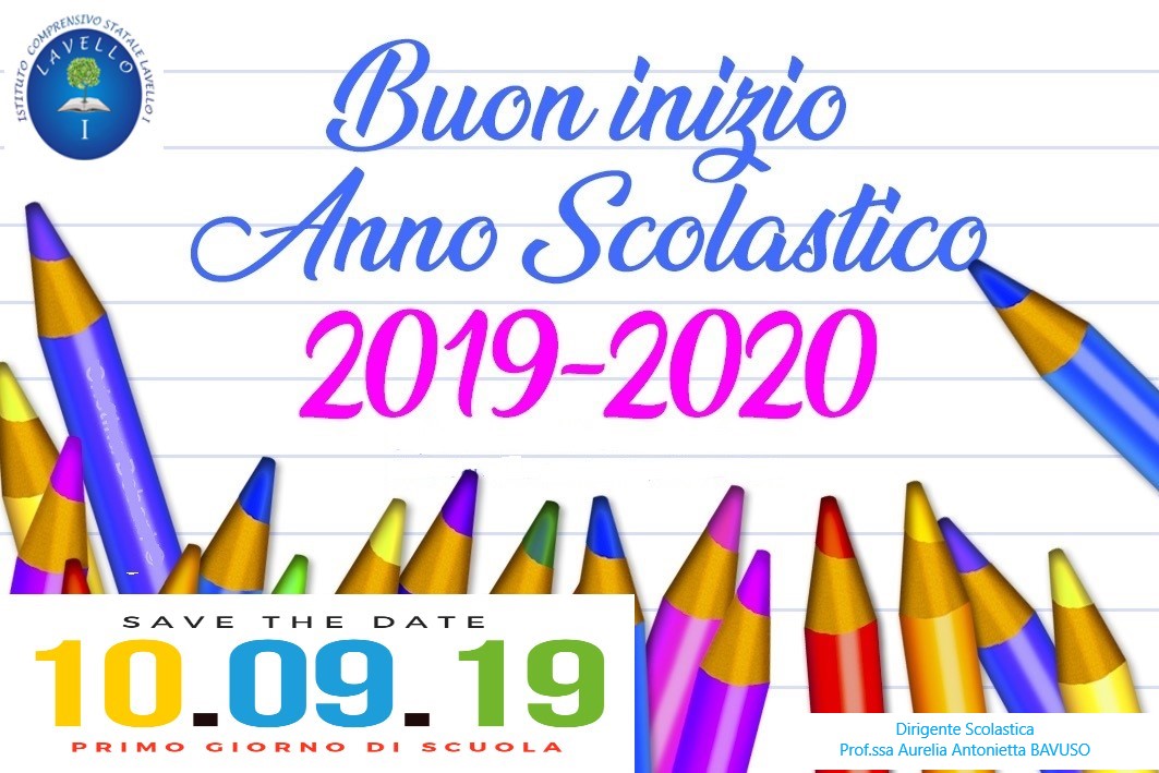 immagine buon anno scolastico 2019